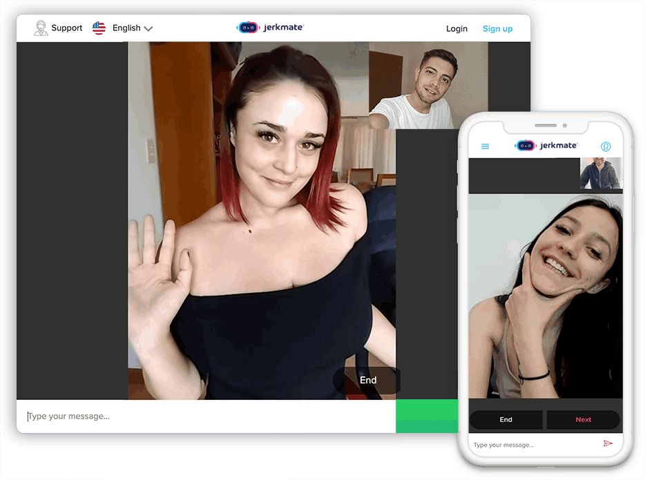 Jerk Mate video calling platform interface
